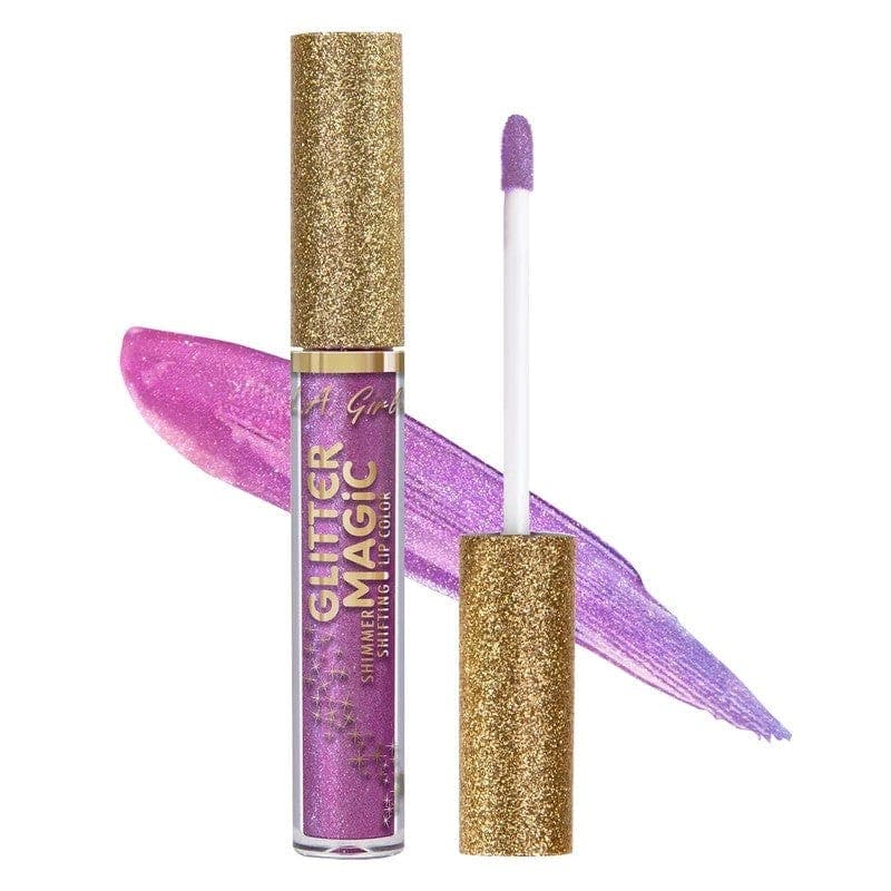 Lagirlcolors Glitter Magic Shimmer Rockette LA Girl Glitter Magic Shimmer Shifting Lip Color