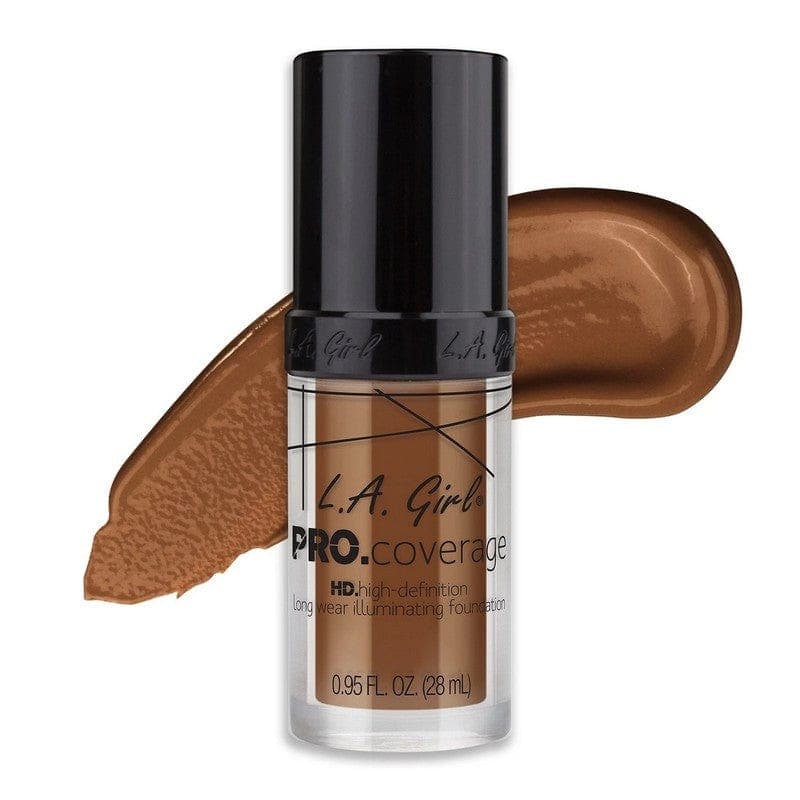 Lagirlcolors PRO.Coverage ILLUMINATING Foundation Coffee LA Girl PRO.Coverage ILLUMINATING Foundation