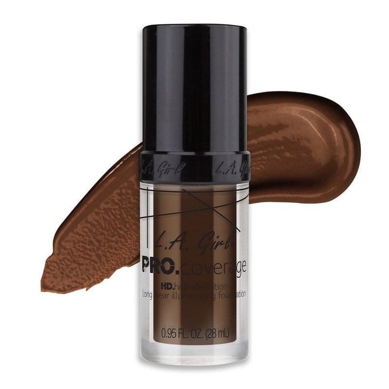 Lagirlcolors PRO.Coverage ILLUMINATING Foundation Dark Chocolate LA Girl PRO.Coverage ILLUMINATING Foundation